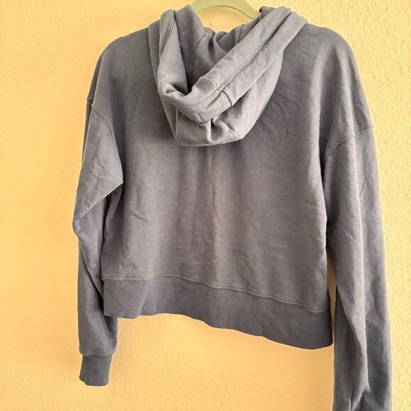 SOUL Soulcycle Blue Crop Ombre Skull Hoodie Sweatshirt Spinning‎ Cycling med - Picture 4 of 5